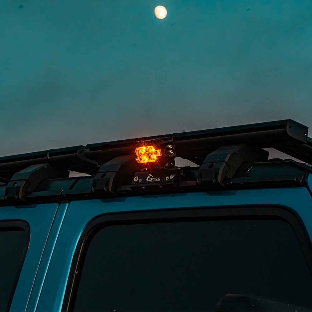 Suparee Recon 2 3" LED Pods with Amber DRL Spot and Wide Beam