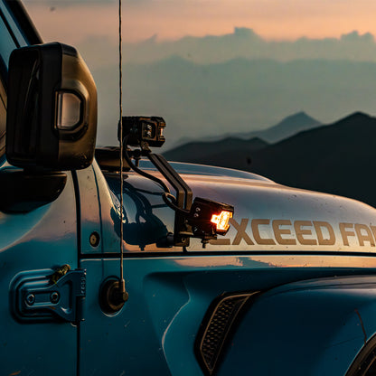 Suparee Recon 2 3" LED Pods with Amber DRL Spot and Wide Beam