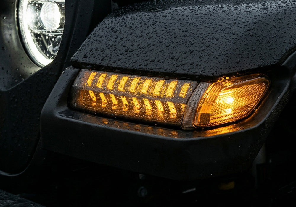 IP67 Waterproof Jeep JL & Gladiator Fender Lights - Rugged Housing and Long-Lasting LEDs