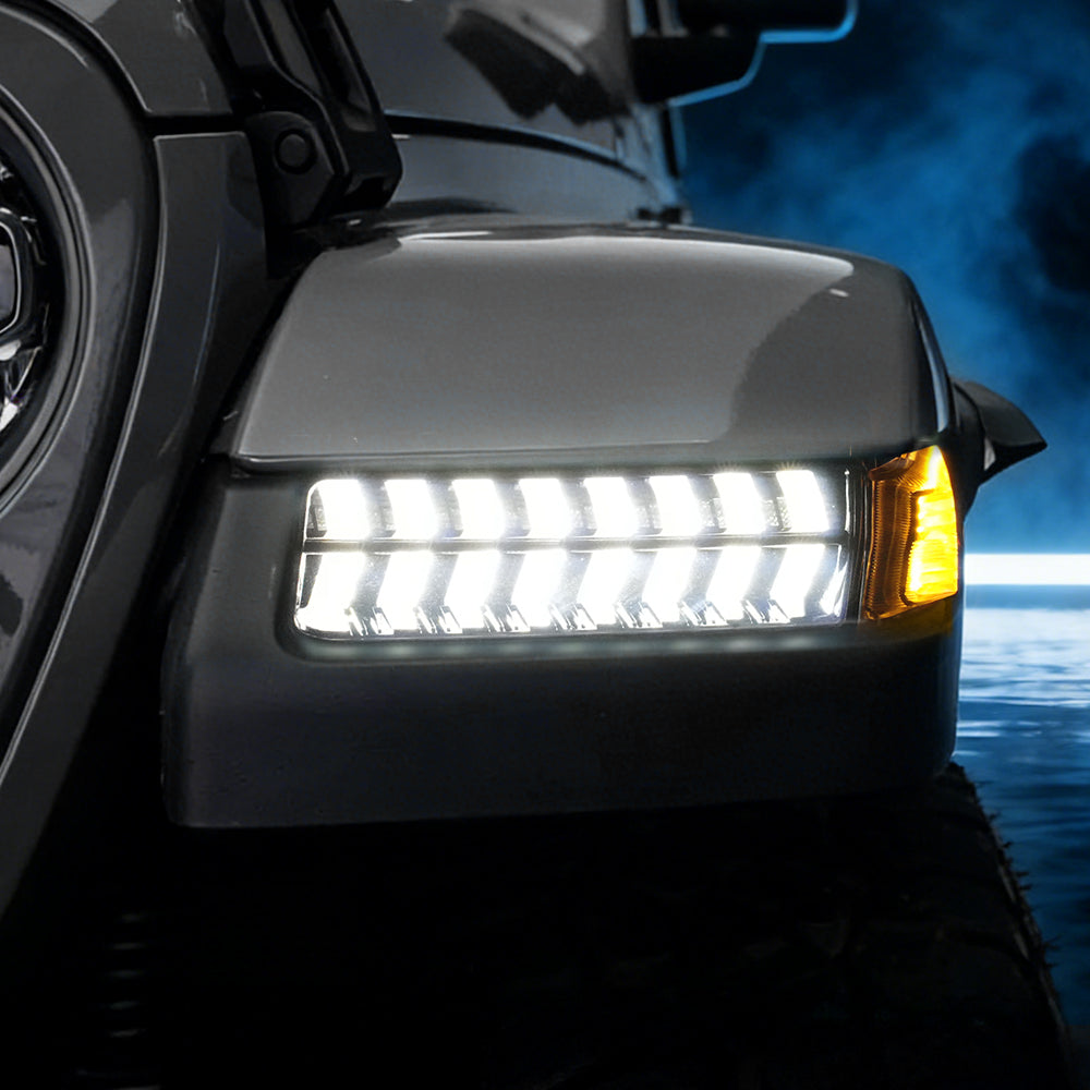 Jeep JL & Gladiator Fender Lights - Sequential LED Turn Signals with DRL