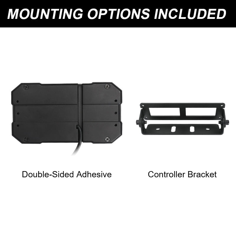 Mounting plate and bracket supplied for the SUPAREE LOCUS switch panel system.