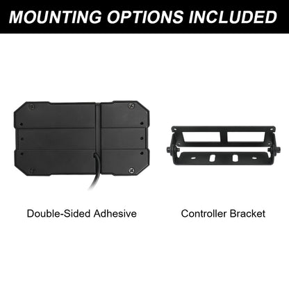 Mounting plate and bracket supplied for the SUPAREE LOCUS switch panel system.