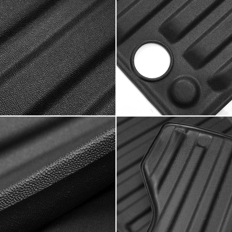 Close-up of textured rubber surface on Toyota Tacoma 2024-2025 5FT truck bed liner.