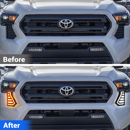 LED Fog Lights with DRL & Sequential Turn Signals for 2024-2026 Toyota Tacoma