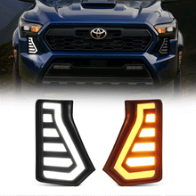 LED fang lights installed on 2024-2026 Toyota Tacoma front bumper