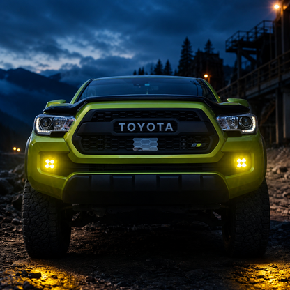 2016–2023 Toyota Tacoma Yellow/White LED Fog Light Kits | Plug & Play