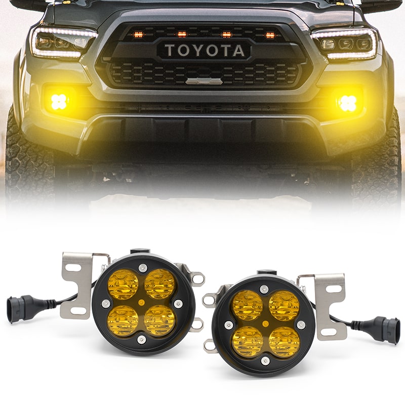 2016-2023 Toyota Tacoma Amber Fog Lights