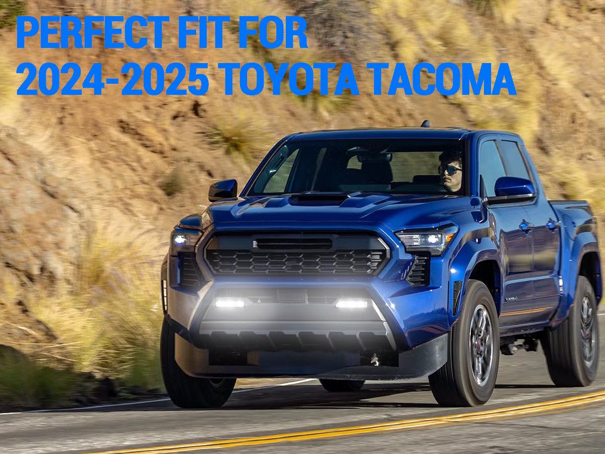 OEM fit LED fog lights for Toyota Tacoma 2024–2025 on road