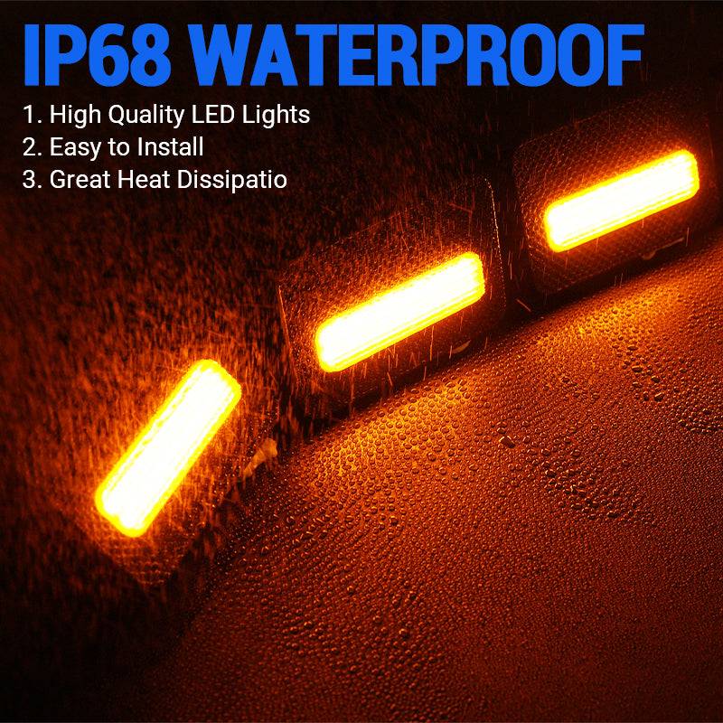 IP68 waterproof amber grille lights for 2024–2026 Toyota Tacoma SR5 sealed LED design weather resistant