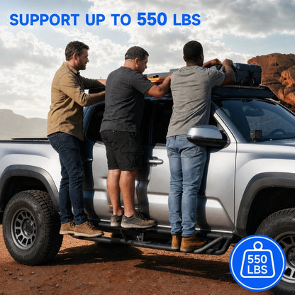 6.5" Dual-Step Running Boards for 2005–2023 Toyota Tacoma Double Cab