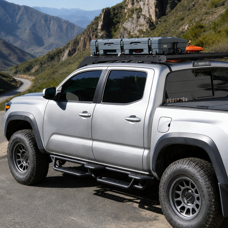 6.5" Dual-Step Running Boards for 2005–2023 Toyota Tacoma Double Cab