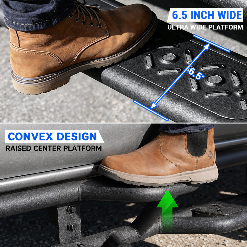 6.5" Dual-Step Running Boards for 2005–2023 Toyota Tacoma Double Cab