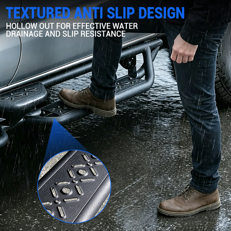 6.5" Dual-Step Running Boards for 2005–2023 Toyota Tacoma Double Cab