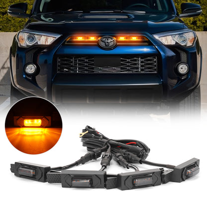 4Pcs LED Grill Lights for 2020-2023 Toyota 4Runner SR5 TRD Off-Road Sport Limited