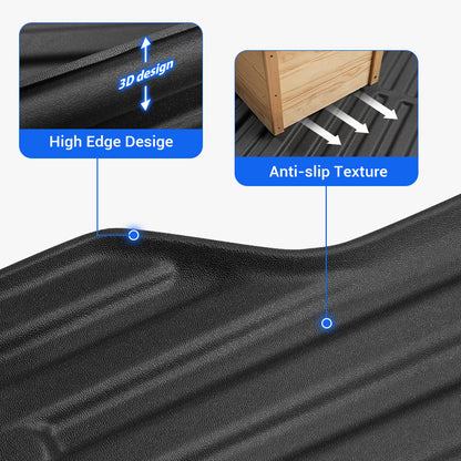 Non-slip surface of 2024-2025 Toyota Tacoma 5FT truck bed liner keeps cargo secure.
