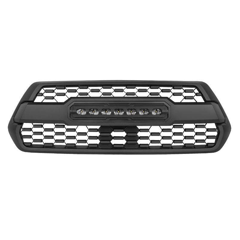 TRD Pro Style Front Grill Replacement with LED Off-Road Lights for 2016-2023 Toyota Tacoma