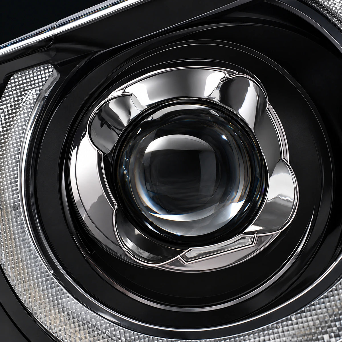 Owl-Eye LED Projector Headlights with Halo DRL & Cornering Lights for 2014–2021 Toyota Tundra