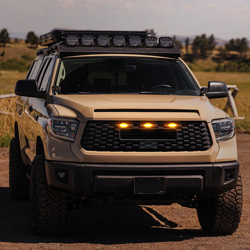 3PCS Grille Lights with Amber Color for 2018-2021 Tundra TRD Pro
