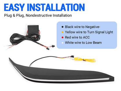 Luces LED de circulación diurna para Toyota Tundra 2022-2024