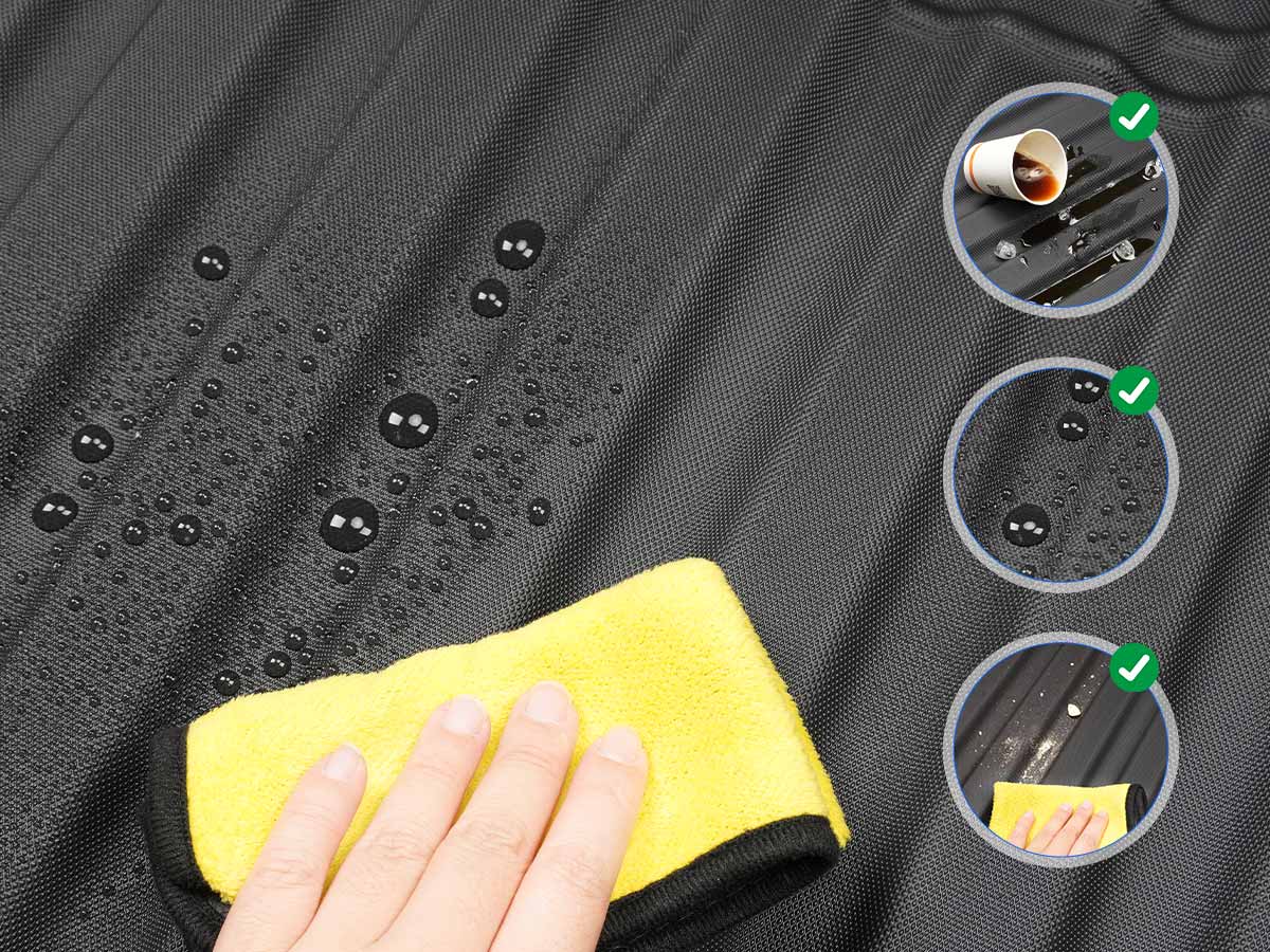Easy to install and clean Toyota Tundra 2022-2025 5FT rubber truck bed mat with simple drop-in design.
