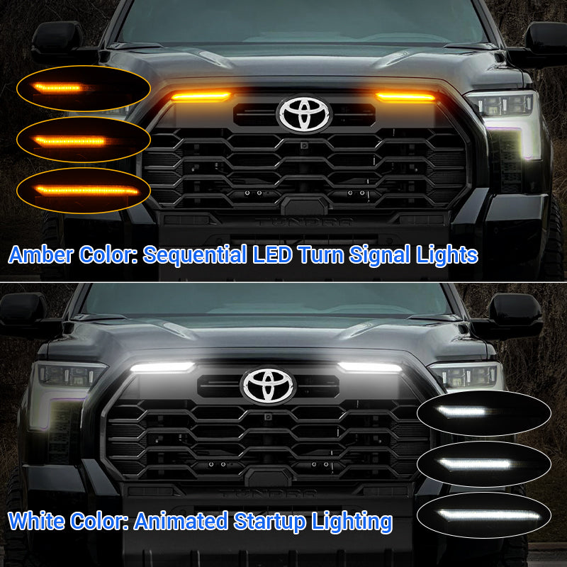 Grille Side Lights for 2022-2026 Toyota Tundra