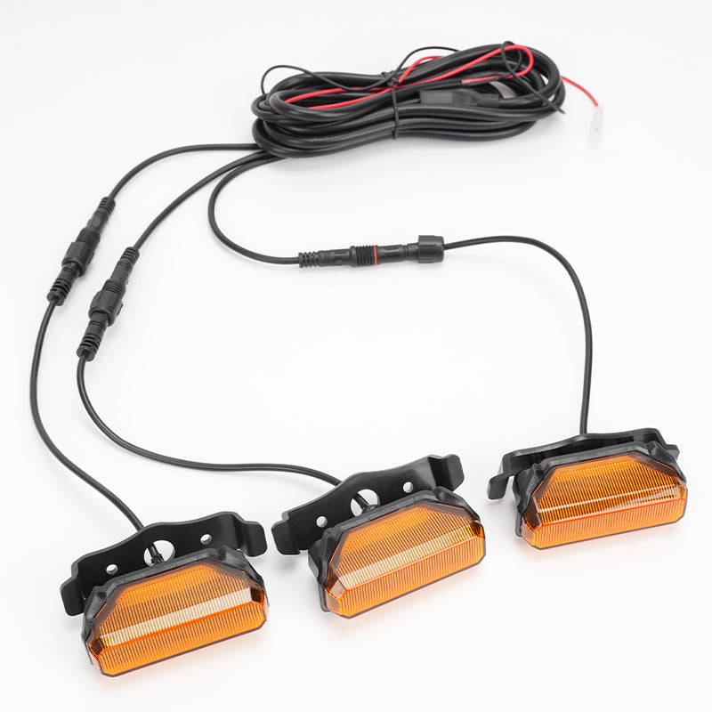 Amber品 Amber Tundra Grille Lights | 2018–2021 TRD Pro 3PCS Kit