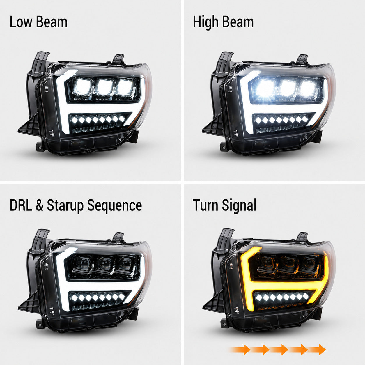 Tundra headlight features