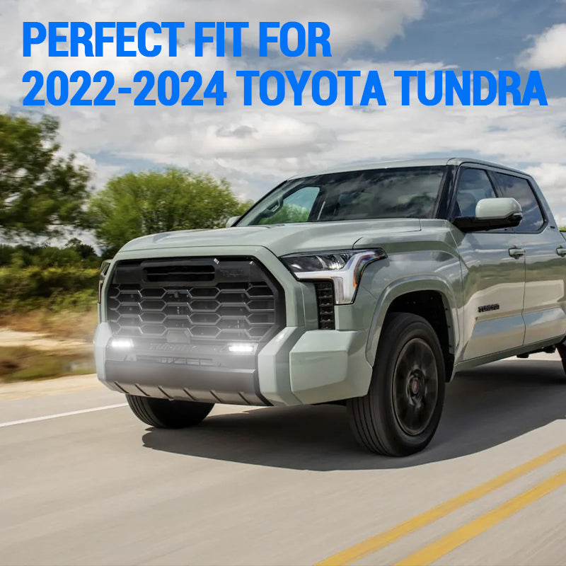 OEM fit LED fog lights for Toyota Tundra 2022–2025 on road