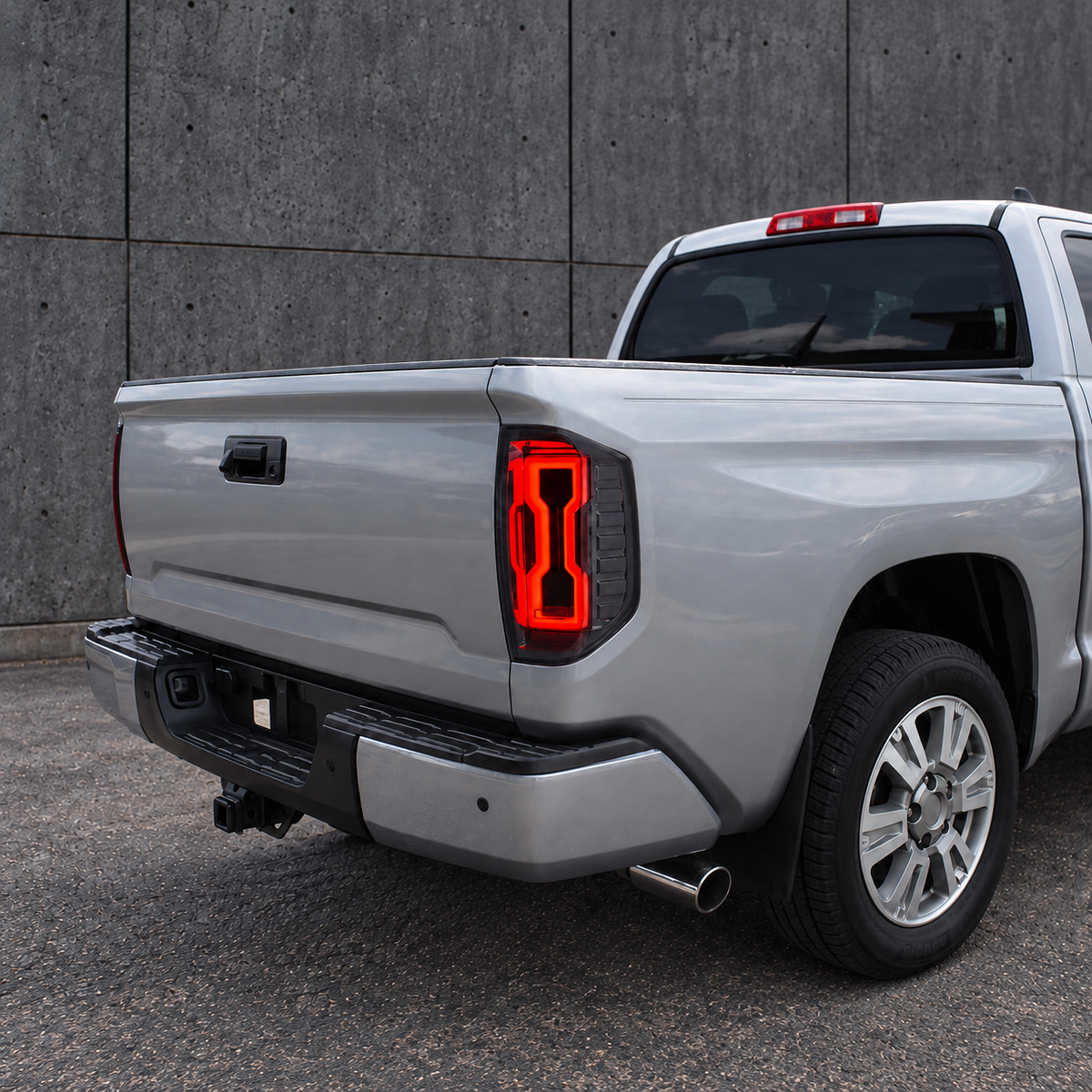 Smoked LED Tail Lights W/ Startup Animation for 2014-2021 Toyota Tundra