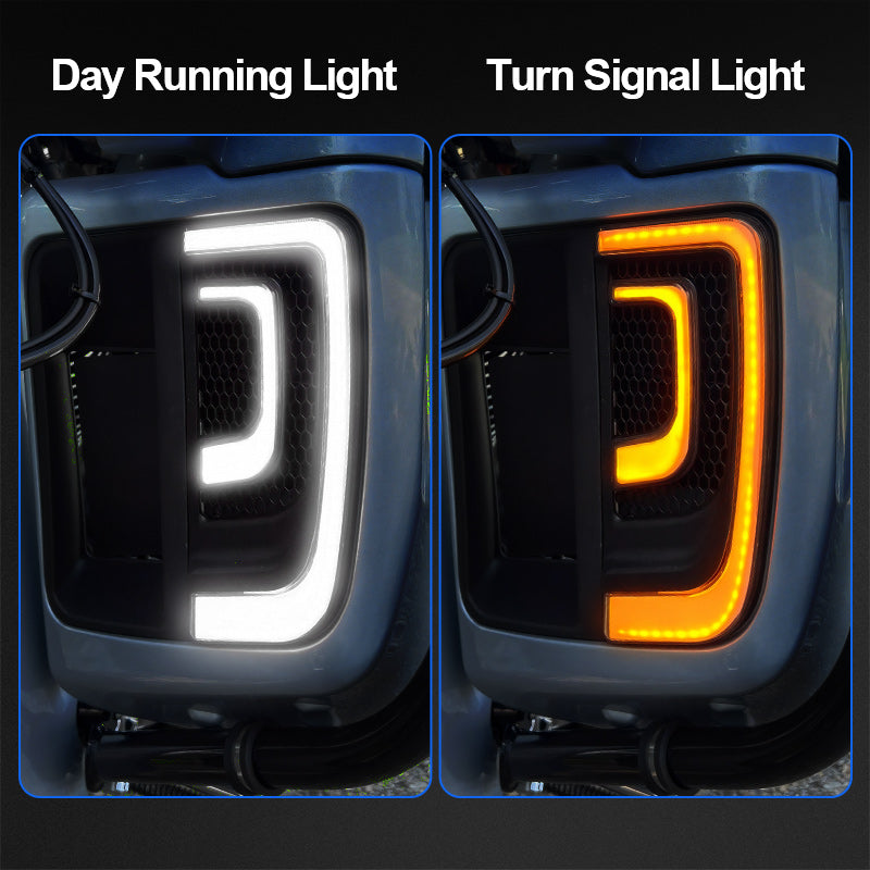 Motorcycle signal lights and turn signal mirrors for Harley Davidson Touring models – integrated LED indicators for front and rear visibility