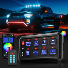 4 Control Modes Universal 8 Gang RGB Switch Panel for Off-Road & Jeep