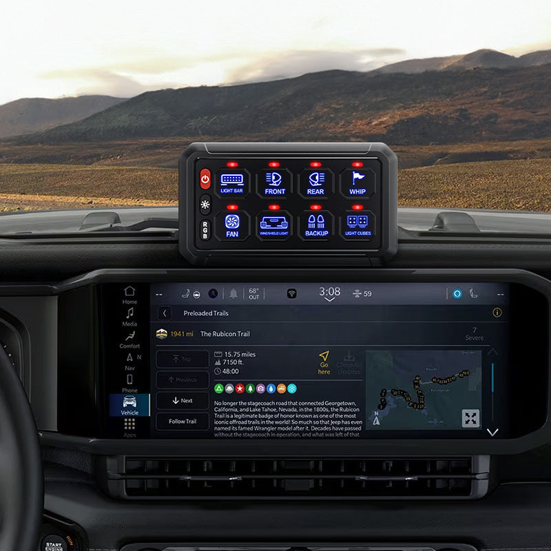 2 Types of Mounting Brackets Switch Panel Control Box Angle Adjustable Fixed Slim Flush Flush Mount