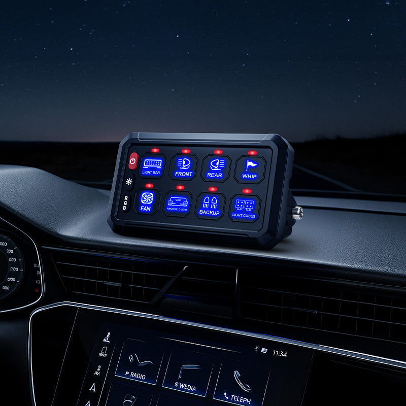 2 Types of Mounting Brackets Switch Panel Control Box Angle Adjustable Fixed Slim Flush Flush Mount