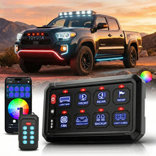 4 Control Modes Universal 8 Gang RGB Switch Panel for Off-Road & Jeep
