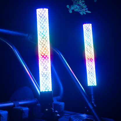 RGB-W Fat Whip Lights with Brake & Turn Signal Universal | 1 Pair