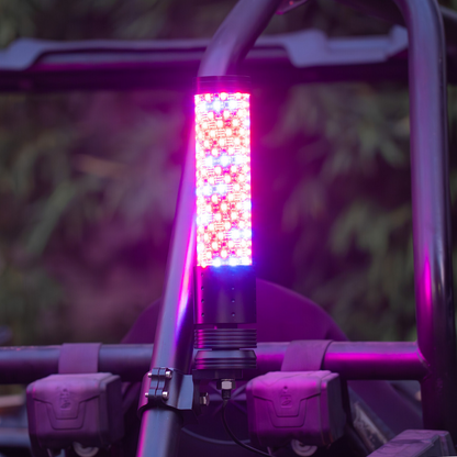 RGB-W Fat Whip Lights with Brake & Turn Signal Universal | 1 Pair