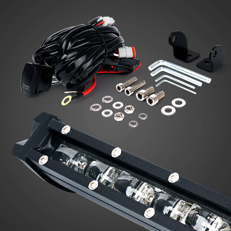 USA ONLY Aquatic Series 44" Single Row 210W LED Light Bar with Blue Backlight