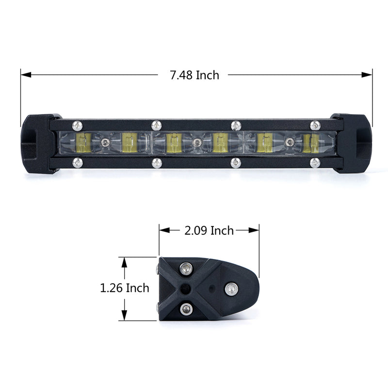 USA ONLY 8" 30W Astro Series Flood Beam CREE LED Light Bar