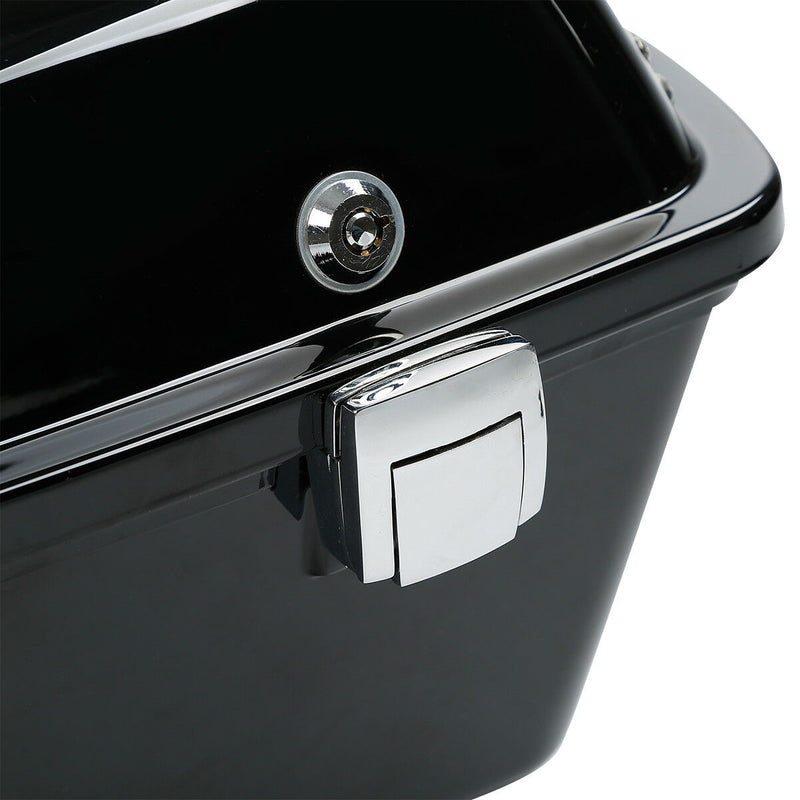 10.7" Chopped Pack Motorcycle Trunk Fit For Harley Tour Pak Touring Street Road Glide 97-13