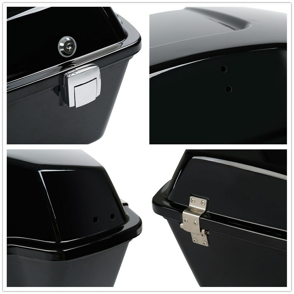 10.7" Chopped Pack Motorcycle Trunk Fit For Harley Tour Pak Touring Street Road Glide 97-13