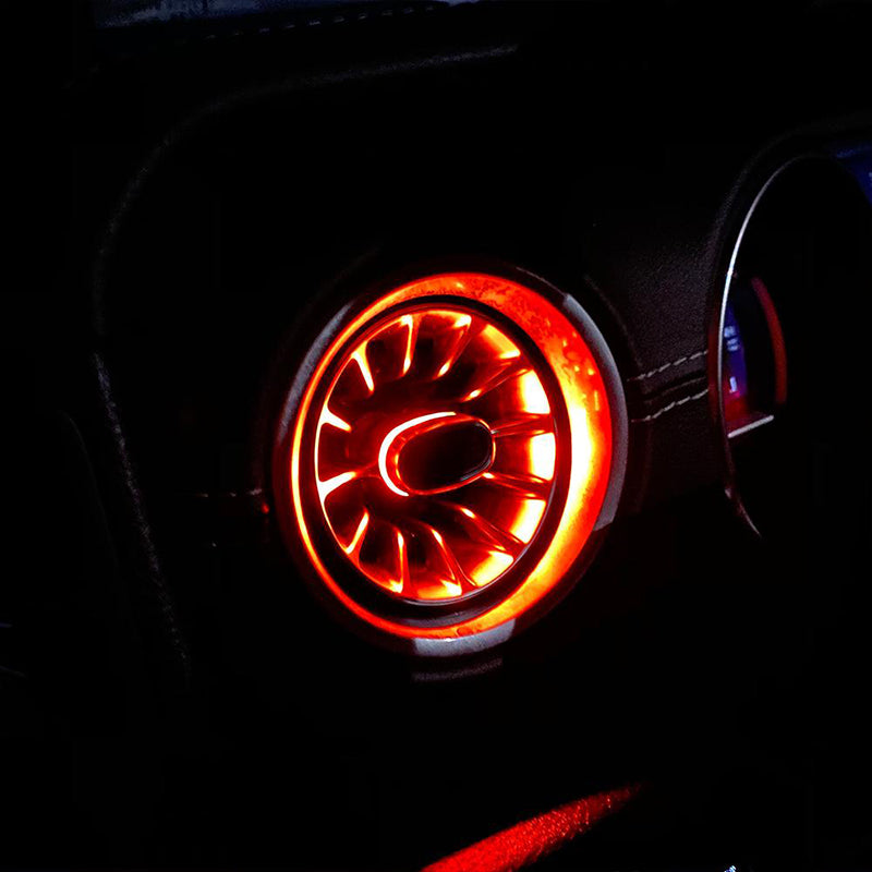 Turbo Air AC Vent W/ LED Ambient Atmosphere Lights for 2011-2018 Jeep Wrangler JK
