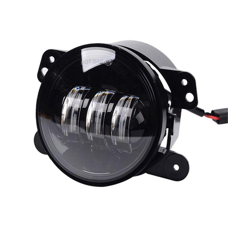 60W 7" Round CREE LED Projector Headlights & 4'' 30W Cree Power Fog Lamps - LED Factory Mart
