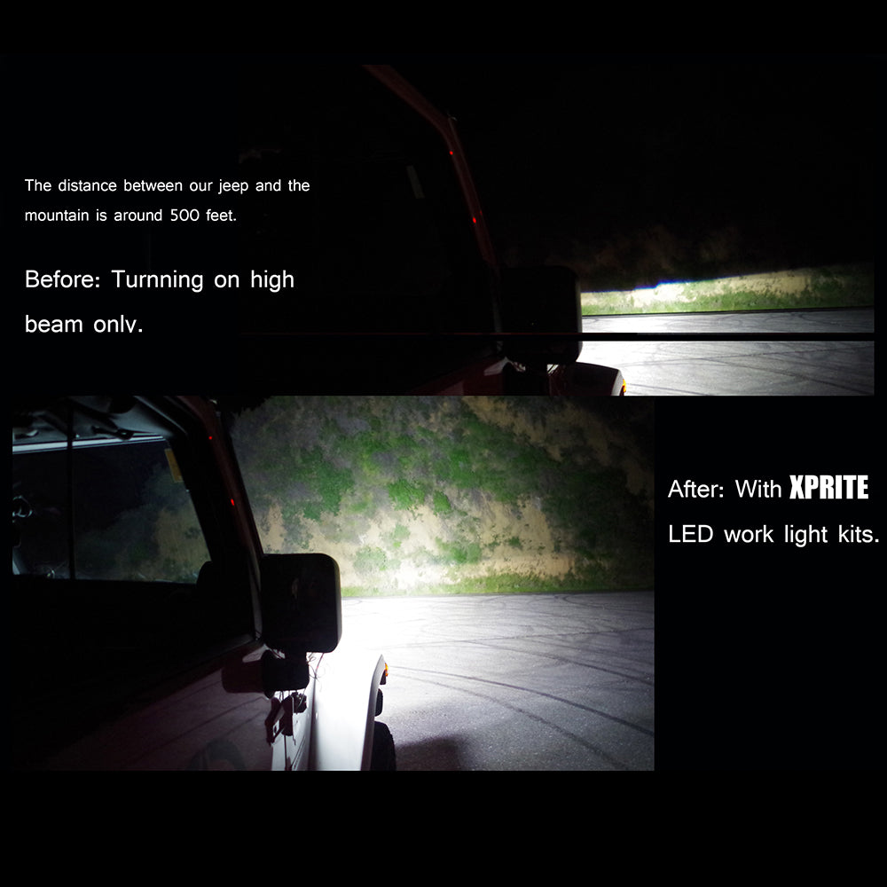 USA ONLY 4" 48W High Power LED 60 Degree Flood Beam Offroad Light