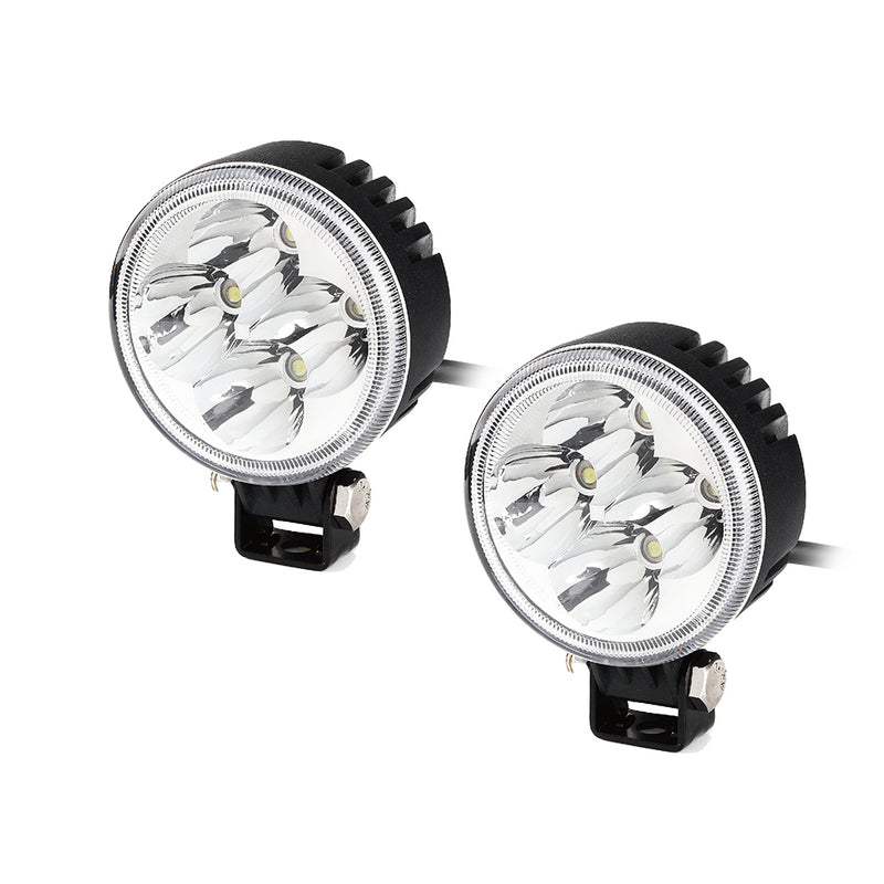 USA ONLY Set of 2 - 3" 12W Round High Power LED Spot Lights