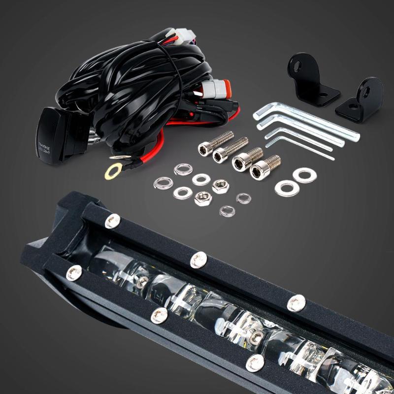14 Inch Single Row LED Light Bar With Blue Backlight