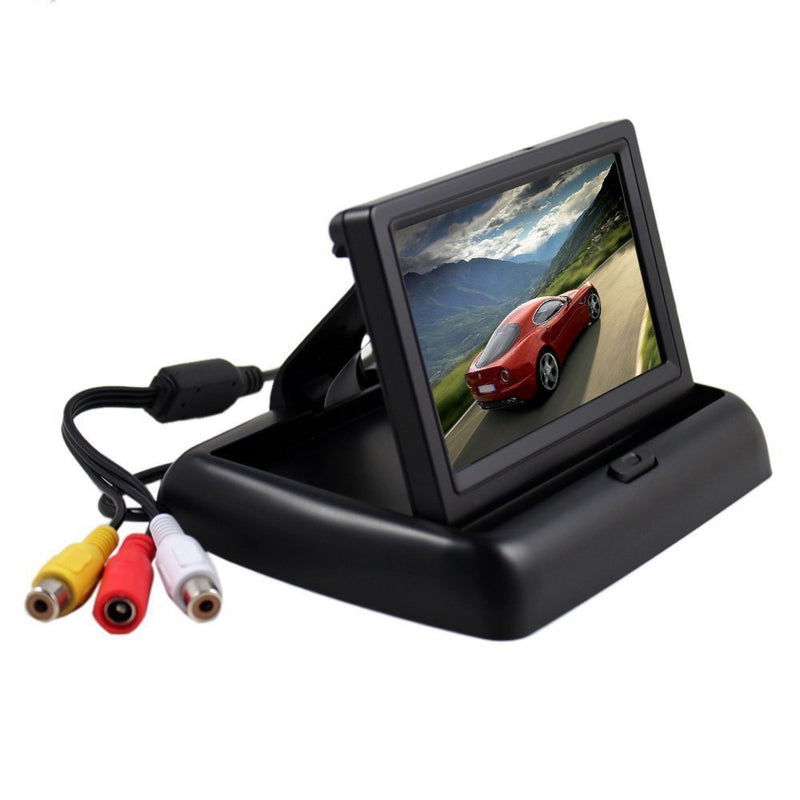 Foldable 4.3 Inch HD Car Reversing Digital LCD Color Monitor Display NTSC PAL