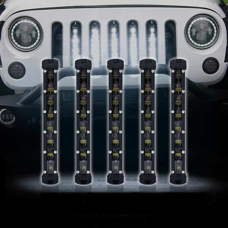 USA ONLY 5PC 8" Single Row CREE LED Grille Light Kit
