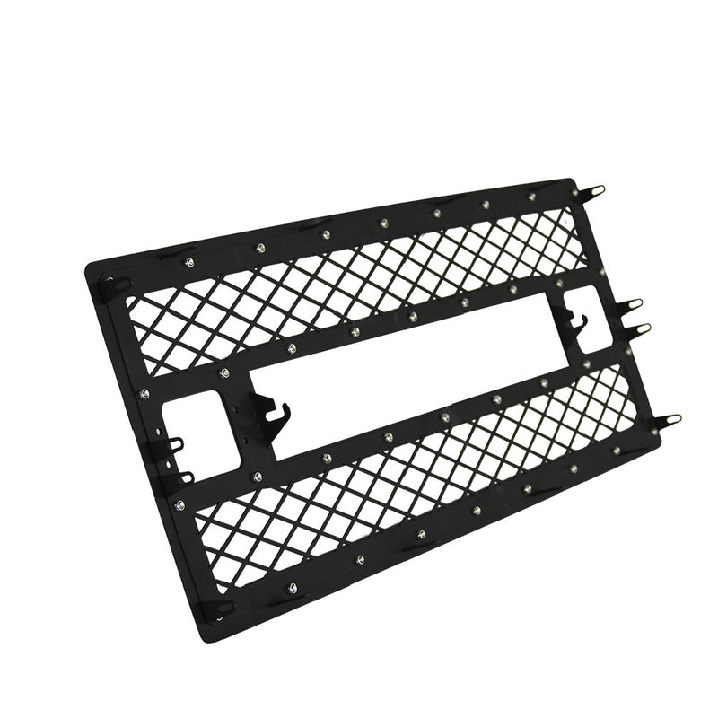Front Grille Mesh Grill Replacement w/120W LED Light Bar for Ford F250 F350