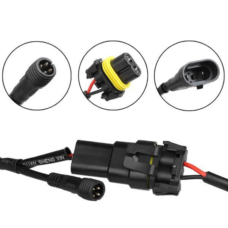 7inch RGB LED Headlights + 4inch LED Fog Light RGB Halos for Jeep Wrangler - LED Factory Mart