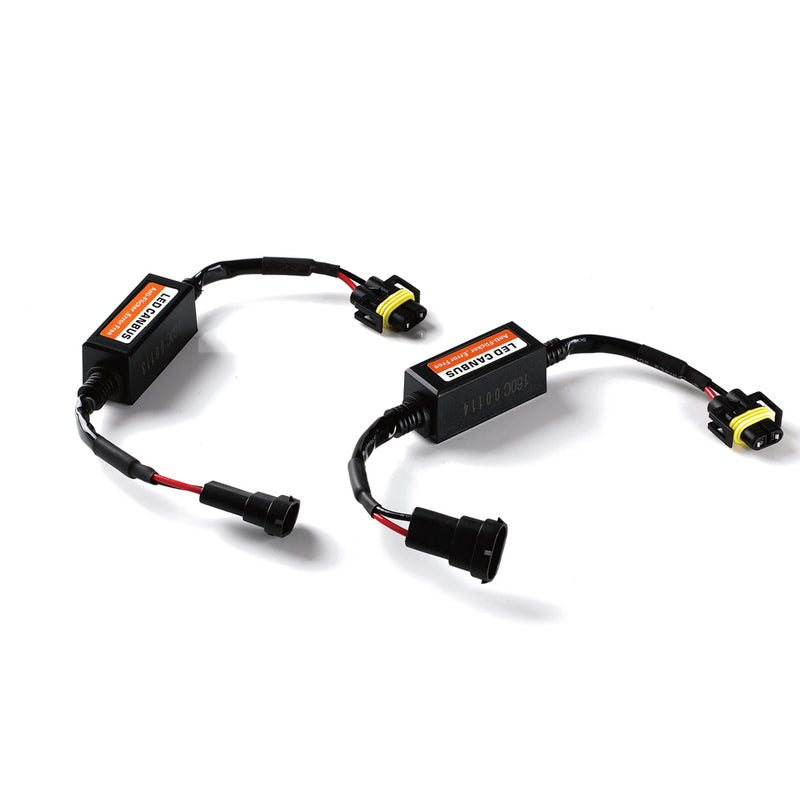 LED Headlight Canbus Wiring Kit Computer Warning Error Free Anti Flicker Resistor Canceler Decoder (9005, H10, 9006, HB4)